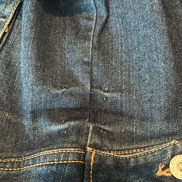 Cropped Arizona Jeans Co Jean Jacket Size XL 16 - Picture 9 of 12
